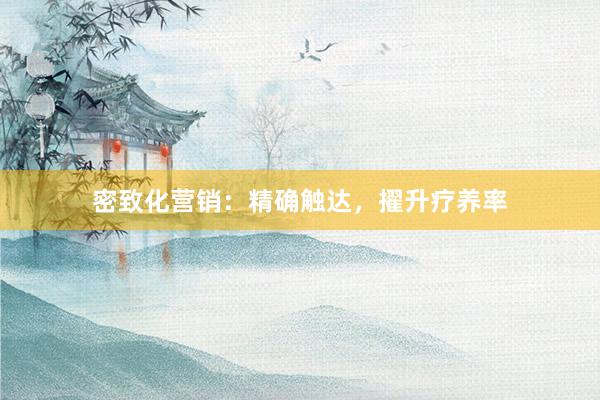 密致化营销：精确触达，擢升疗养率